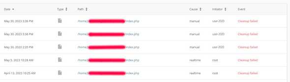 Hasil Scan Imunify360